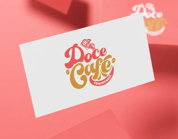 Doce Café Confeitaria, identidade visual, projeto da Ciclup