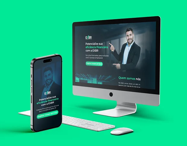 EXBR, landing page, projeto da Ciclup