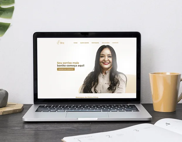 Clínica Prime, landing page de odontologia, projeto da Ciclup