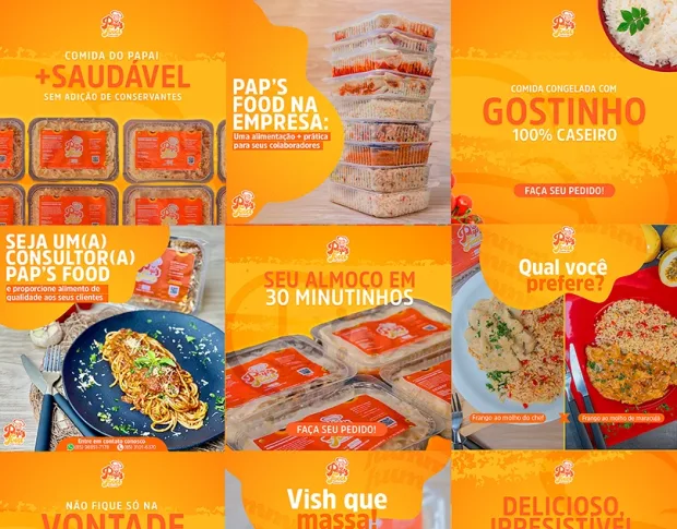 Pap's Food, site e redes sociais, projeto da Ciclup