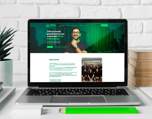 Total Garantidora, landing page, projeto da Ciclup